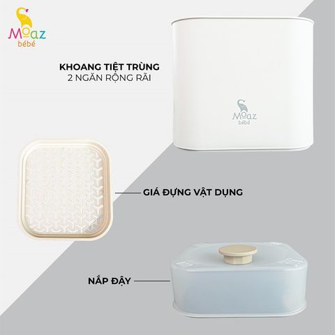 Máy tiệt trùng sấy khô và đun nước đa năng Moaz BéBé MB – 031