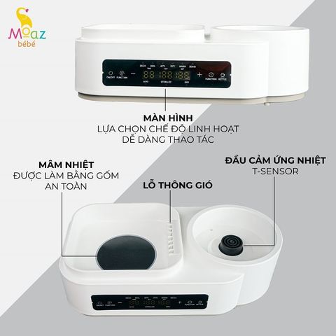 Máy tiệt trùng sấy khô và đun nước đa năng Moaz BéBé MB – 031