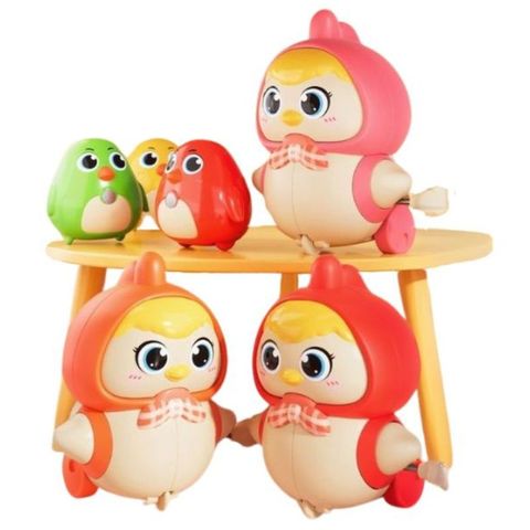 Đồ chơi vặn cót gà nối đuôi nhau siêu vui nhộn (30 điểm)