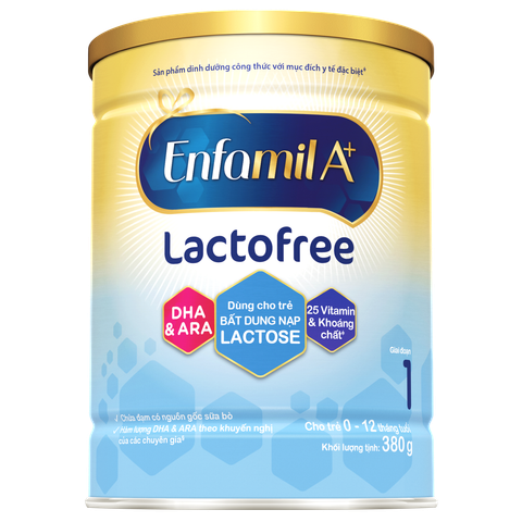 Sữa bột Enfamil Infant A+ Lactofree Care Sữa cho trẻ bất dung nạp Lactose - 380g