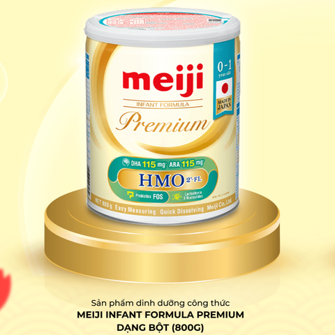 Sữa Meiji Premium lon 0-1 và 1-3 Nhập khẩu