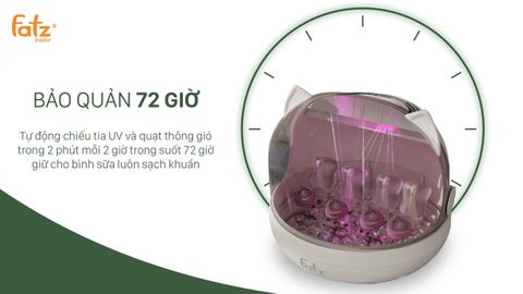 Máy úp bình sữa tiệt trùng UVC sấy khô & bảo quản – Tidy 1 – FB4268WM