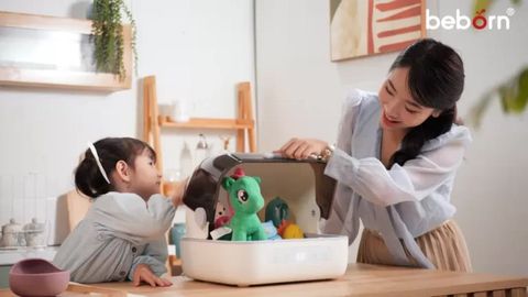 Máy úp bình sữa, tiệt trùng UVC, sấy khô và bảo quản Beborn SB02