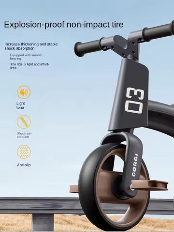 Xe đạp, xe chòi chân 3 bánh Scooter Corgi 916 cho bé