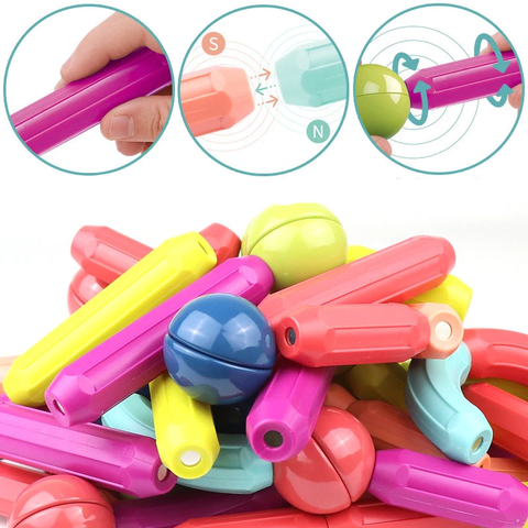 Bộ xếp hình nam châm cho bé (64 chi tiết)