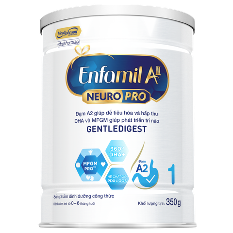 Sữa Bột Enfamil A2 Neuropro 1 dành cho trẻ từ 0 - 6 tháng – 350g