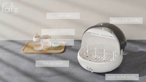 Máy úp bình sữa tiệt trùng UVC sấy khô & bảo quản – Tidy 1 – FB4268WM