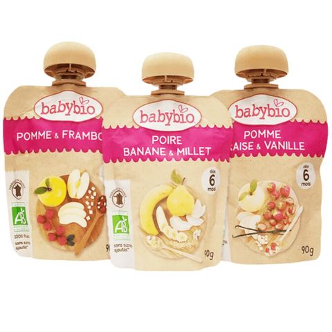 Trái cây nghiền hữu cơ Babybio 90g