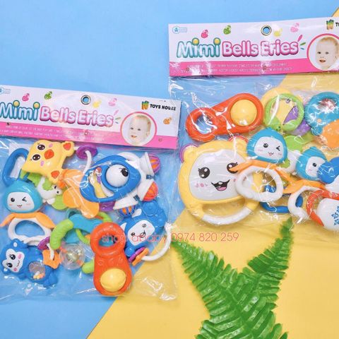 Túi đồ chơi xúc xắc 7 món Mimi Bells Eries (30 điểm)