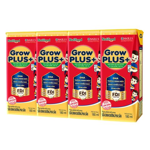 Sữa bột pha sẵn Nutifood GrowPLUS+ Suy Dinh Dưỡng hương vani