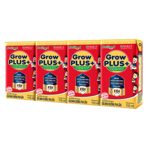 Sữa bột pha sẵn Nutifood GrowPLUS+ Suy Dinh Dưỡng hương vani
