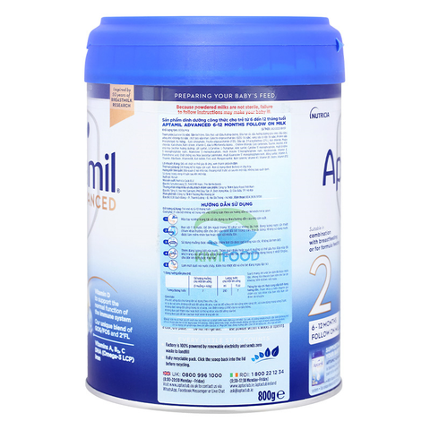 Sữa bột Aptamil Anh Advanced 800g