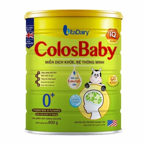Sữa Bột ColosBaby IQ Gold (Sữa Non) Hương Vani
