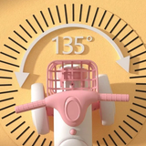 Xe chòi chân 618, 4 bánh thăng bằng, có đèn, có giỏ