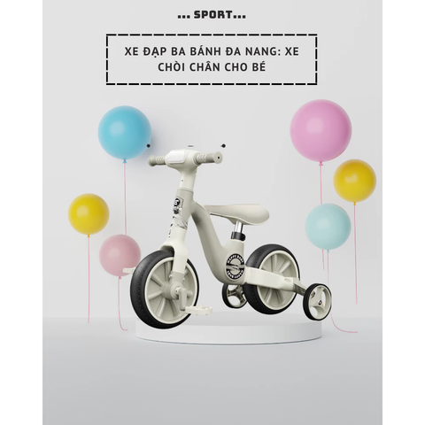 Xe đạp 3 bánh, xe chòi chân cao cấp Sport Happy Baby