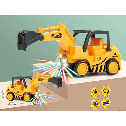 Xe đồ chơi máy xúc chạy pin (35 điểm)