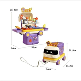 Đồ chơi xe kéo 2 trong 1 cho bé, xe ô tô biến hình
