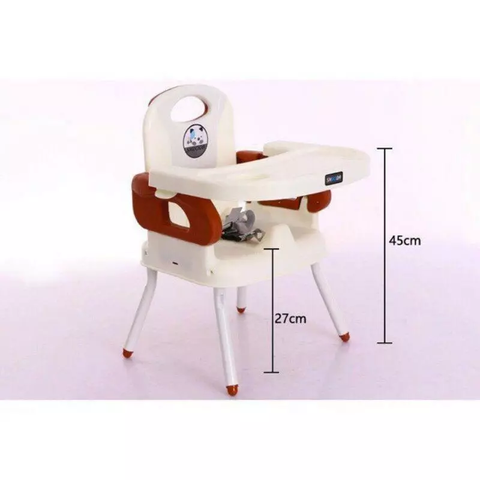 Ghê ăn dặm 518 gấp gọn 3in1 chân sắt cho bé yêu