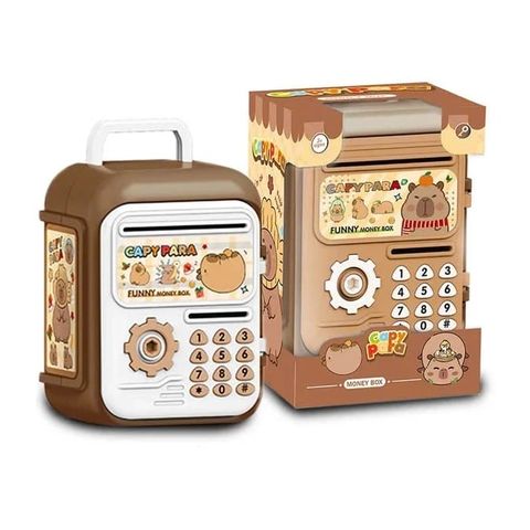 Đồ chơi két sắt mini hoạ tiết Capypara (30 điểm)