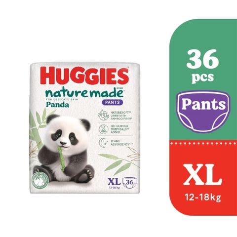 Bỉm quần Huggies Naturemade Panda XL36