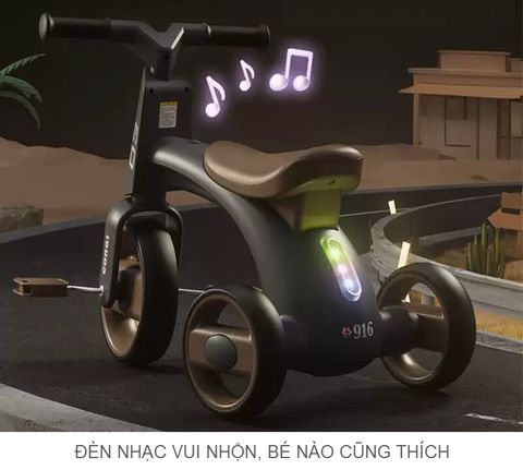Xe đạp, xe chòi chân 3 bánh Scooter Corgi 916 cho bé