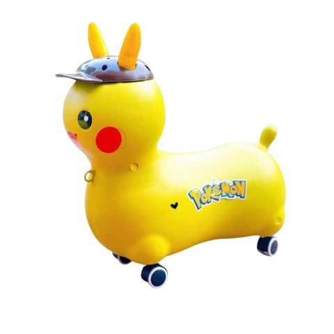 Xe chòi chân Pikachu 4 bánh xoay 360 độ