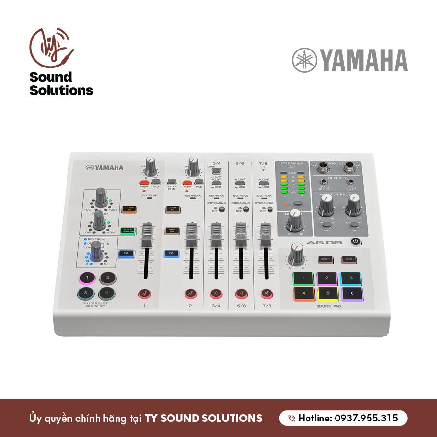 BÀN MIXER LIVESTREAM CHÍNH HÃNG - YAMAHA AG08