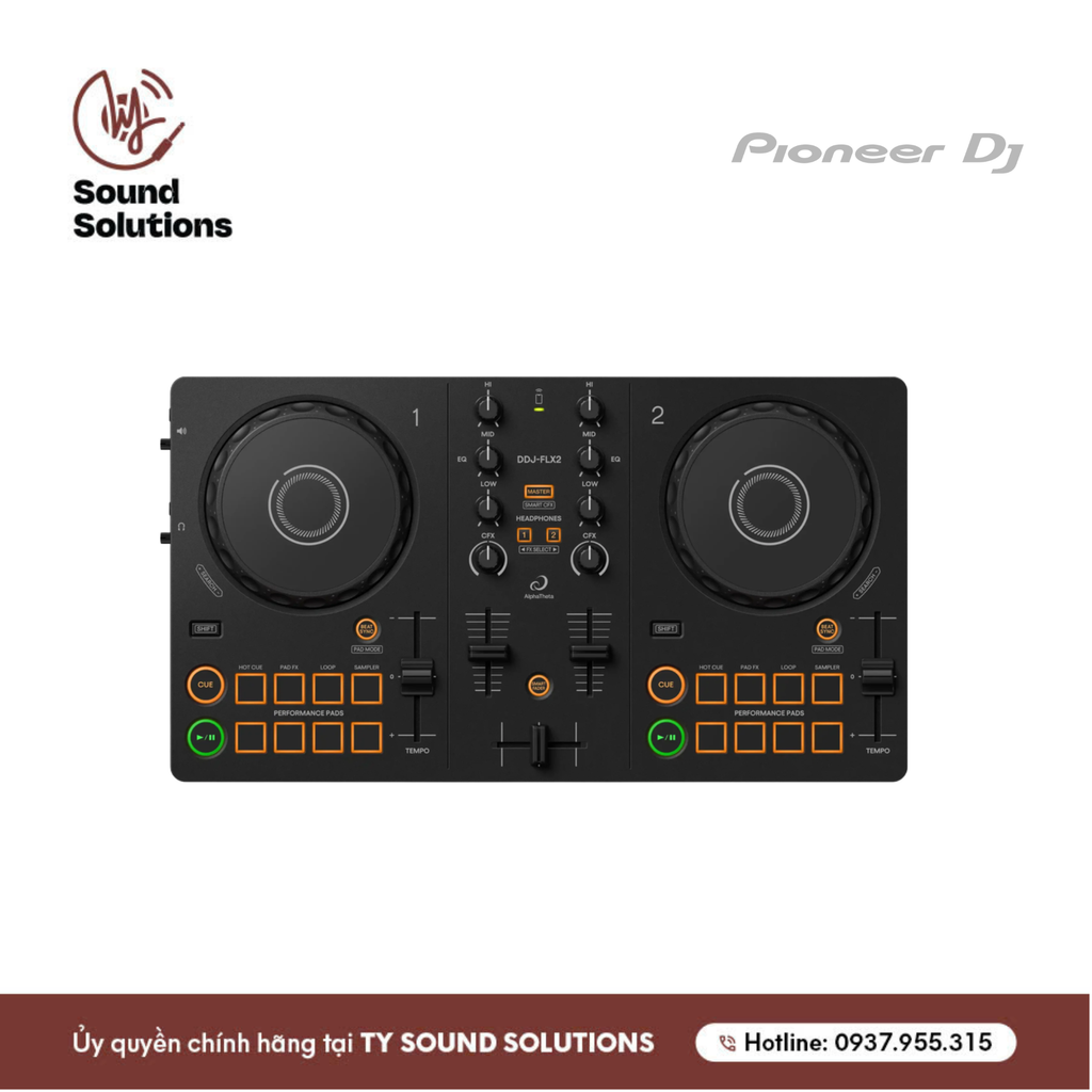 BÀN DJ CHÍNH HÃNG - ALPHA THETA DDJ - FLX2