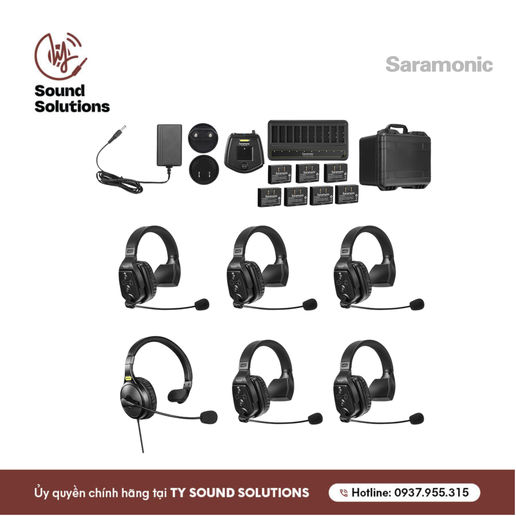 TAI NGHE INTERCOM CHÍNH HÃNG - SARAMONIC WITALK WT6S