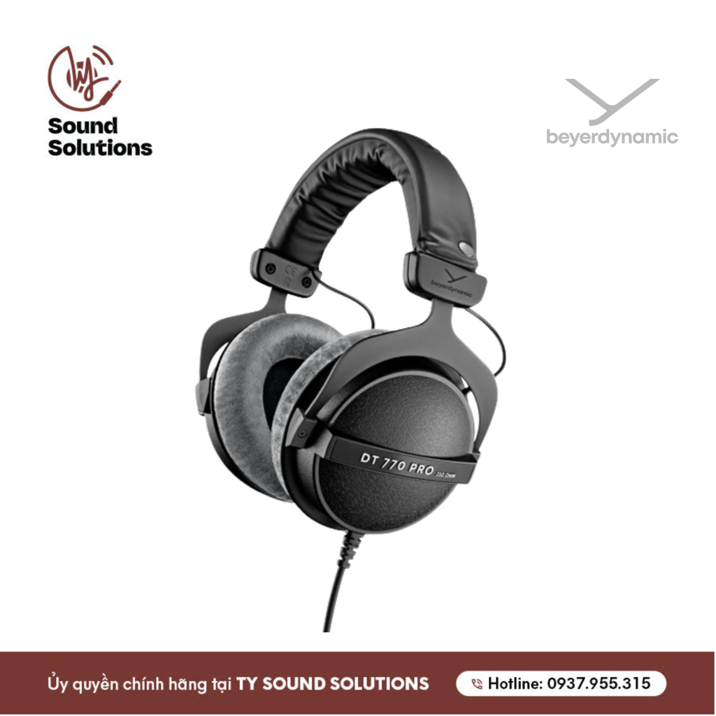 TAI NGHE KIỂM ÂM CHÍNH HÃNG - BEYERDYNAMIC DT770 PRO (80 ohm - 250 ohm)