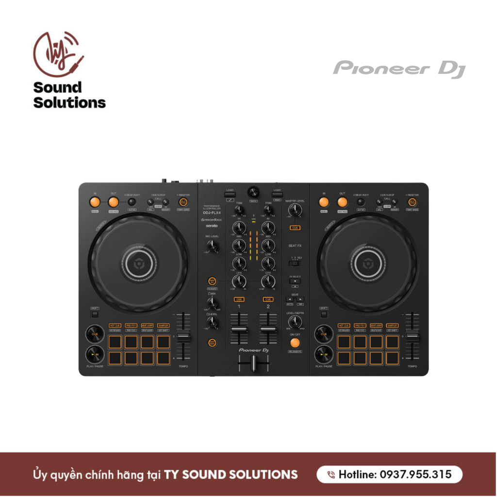 BÀN DJ CHÍNH HÃNG - ALPHA THETA DDJ - FLX4