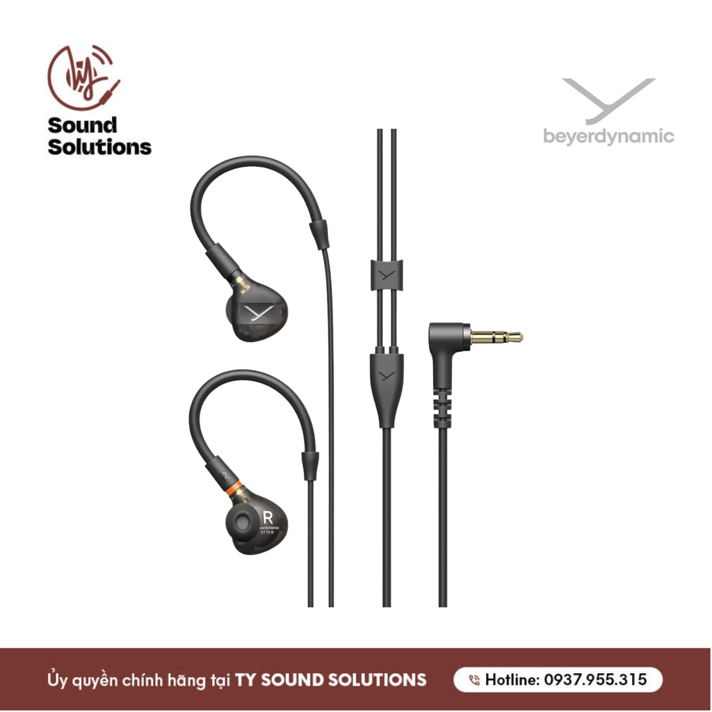 TAI NGHE INEAR CHÍNH HÃNG CÓ DÂY - BEYERDYNAMIC DT70 IE MIXING & CRITICAL LISTENING