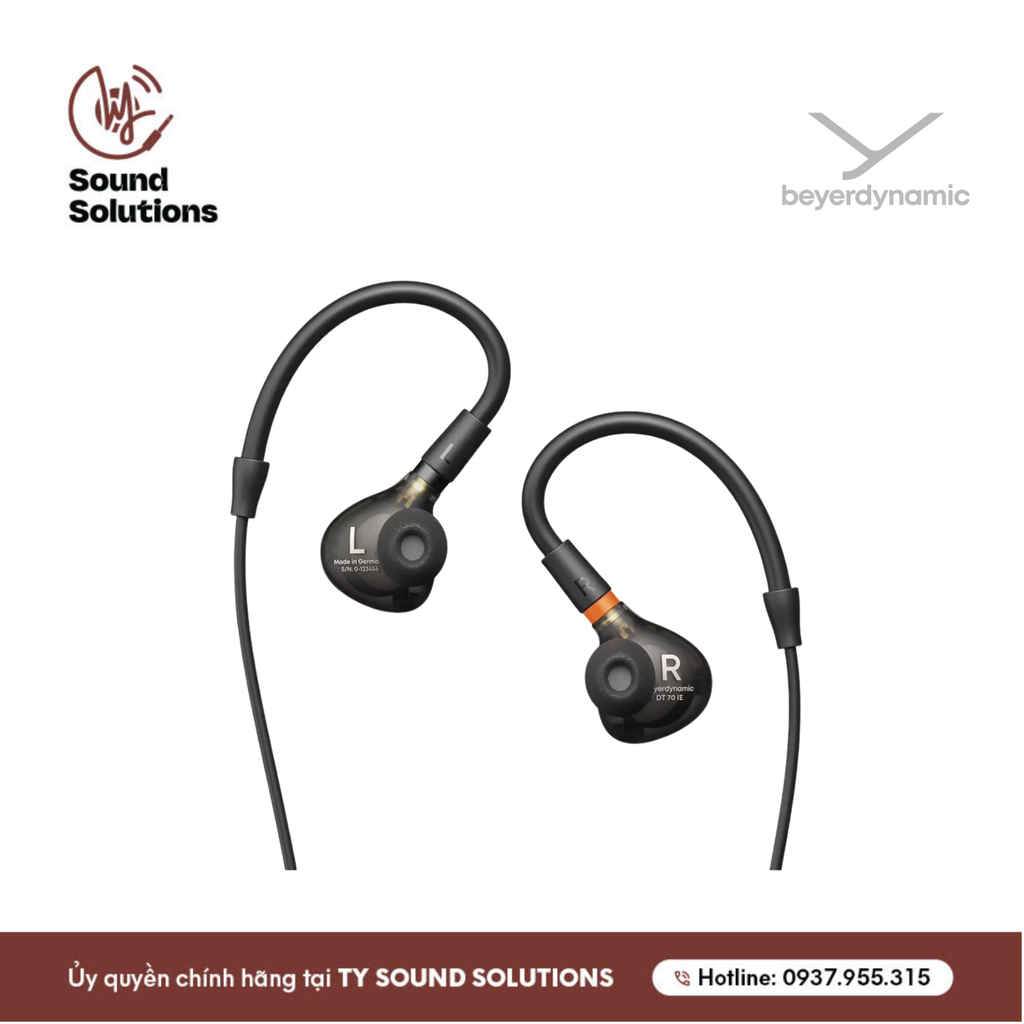 TAI NGHE INEAR CHÍNH HÃNG CÓ DÂY - BEYERDYNAMIC DT70 IE MIXING & CRITICAL LISTENING