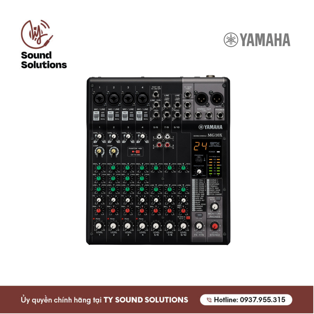 BÀN MIXER CHÍNH HÃNG -YAMAHA MG10X