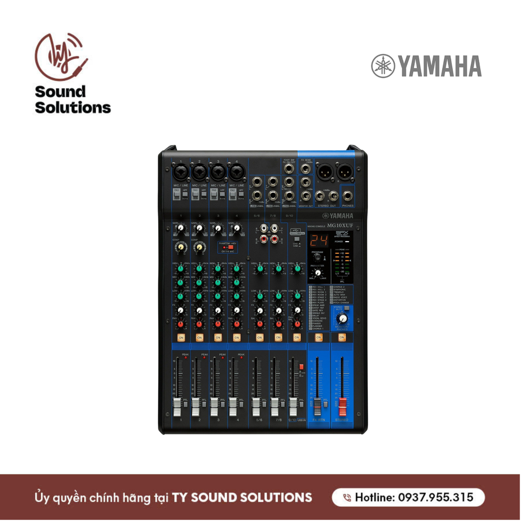 BÀN MIXER CHÍNH HÃNG - YAMAHA MG10XUF