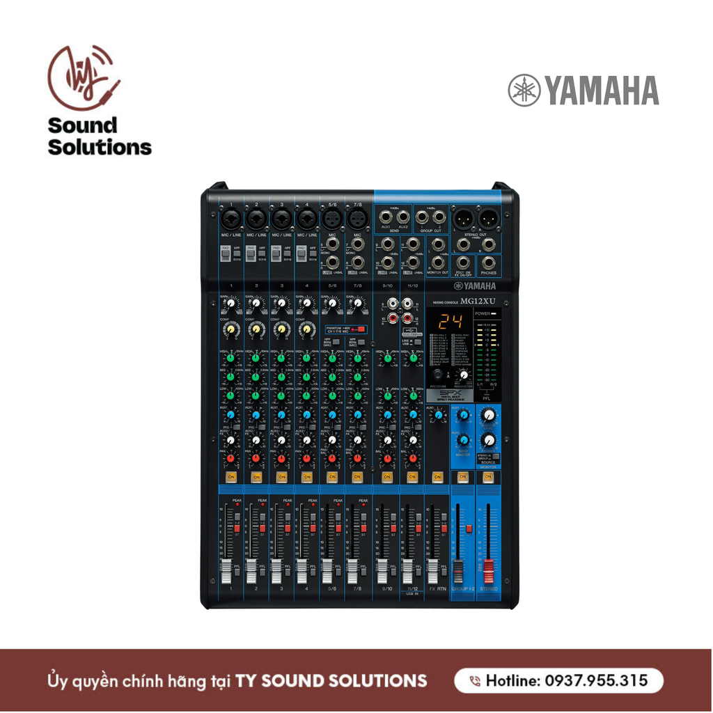 BÀN MIXER CHÍNH HÃNG - YAMAHA MG12XU