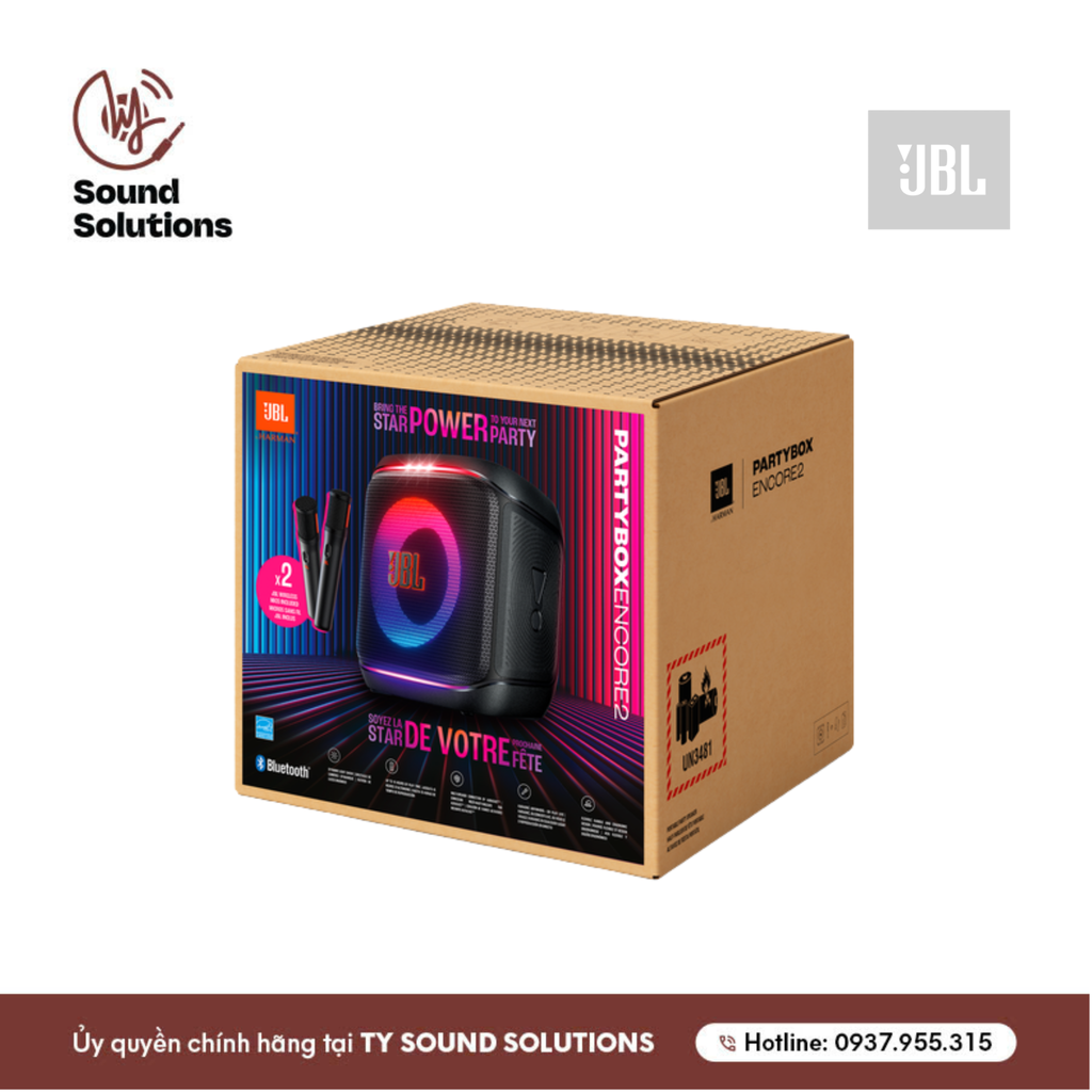 LOA BLUETOOTH CHÍNH HÃNG - JBL PARTYBOX ENCORE 2