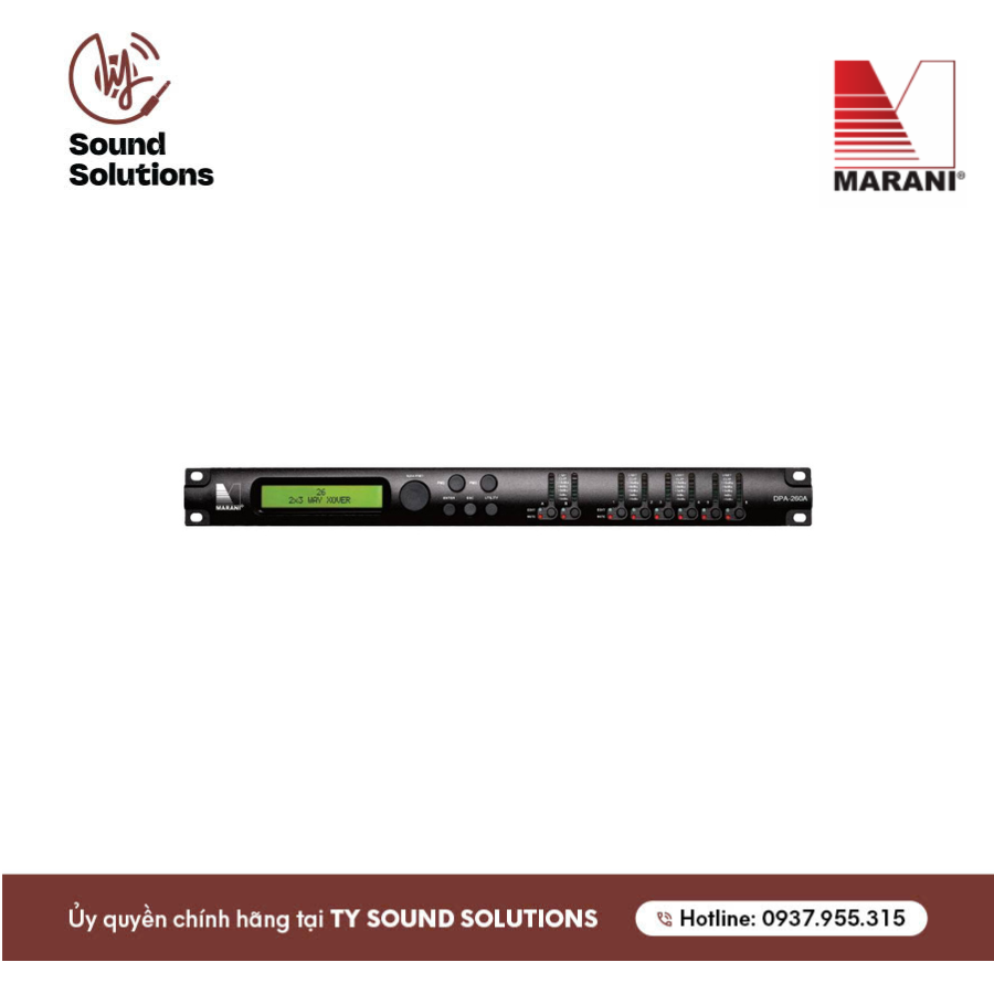 BỘ XỬ LÝ TÍN HIỆU ÂM THANH DSP CHÍNH HÃNG - MARANI DPA260A