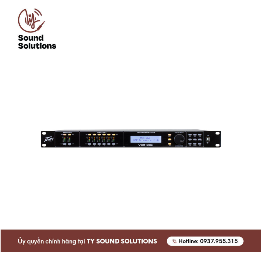 BỘ XỬ LÝ TÍN HIỆU ÂM THANH DSP CHÍNH HÃNG -PEAVEY VSX26E