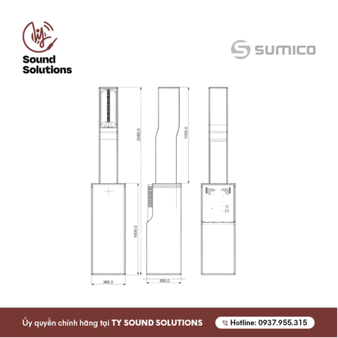  LOA CỘT CHÍNH HÃNG - SUMICO EUROTECH 1226 