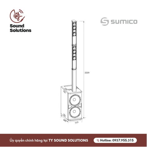  LOA CỘT CHÍNH HÃNG - SUMICO EUROTECH 1083 