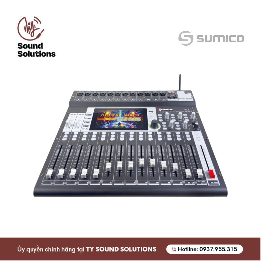 BÀN MIXER DIGITAL CHÍNH HÃNG - SUMICO X16