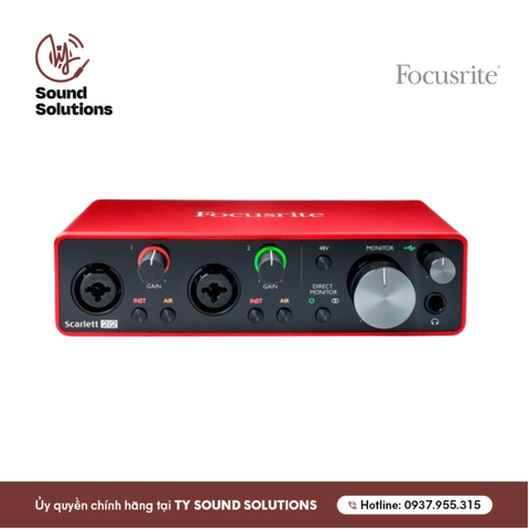  SOUNDCARDS CHÍNH HÃNG - FOCUSRITE SCARLETT 4i4 ( 3Rh GENERATION ) 