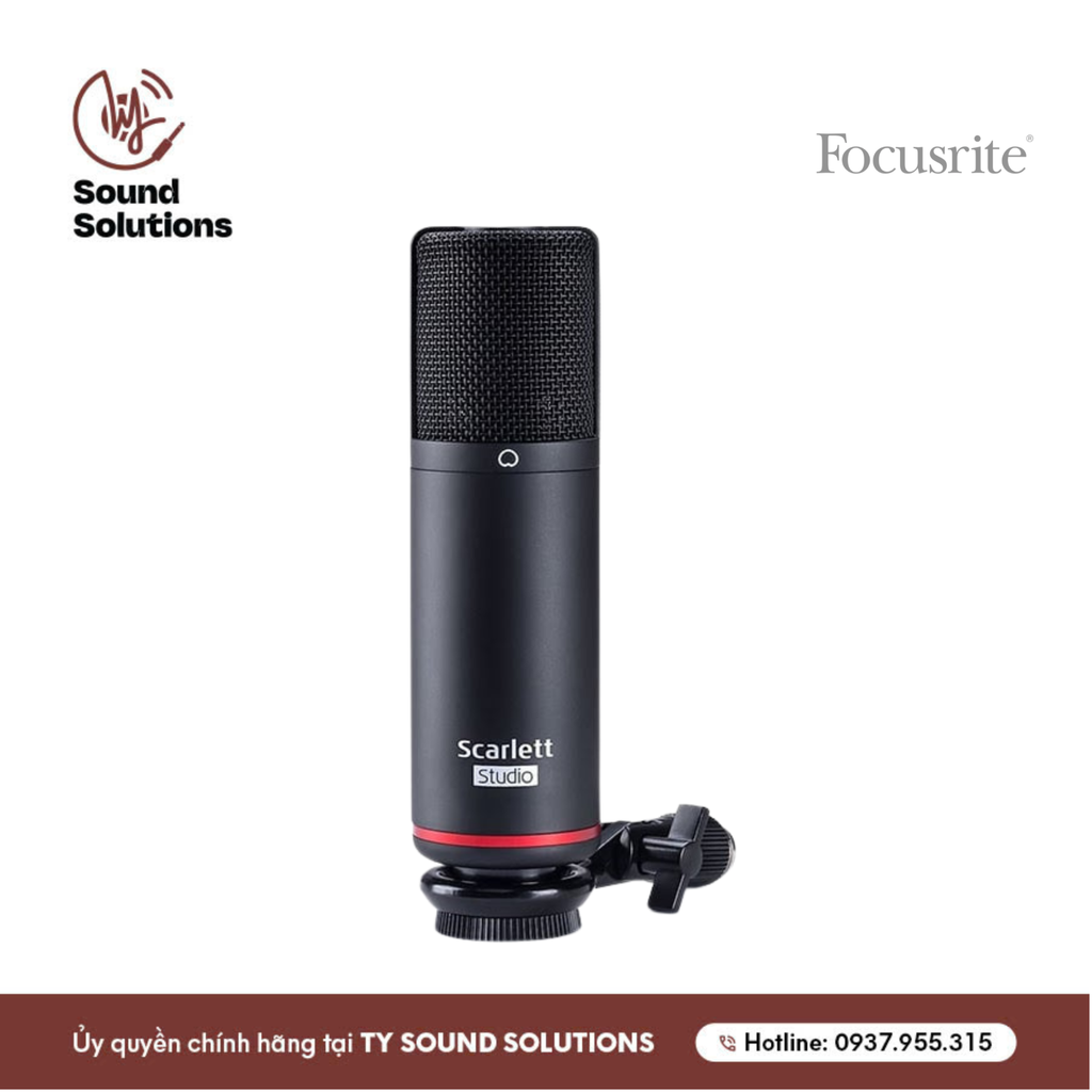 COMBO SOUNDCARD-MICRO-PHONE  CHÍNH HÃNG - FOCUSRITE SCARLETT 2i2 STUDIO ( 4th GENERATION )