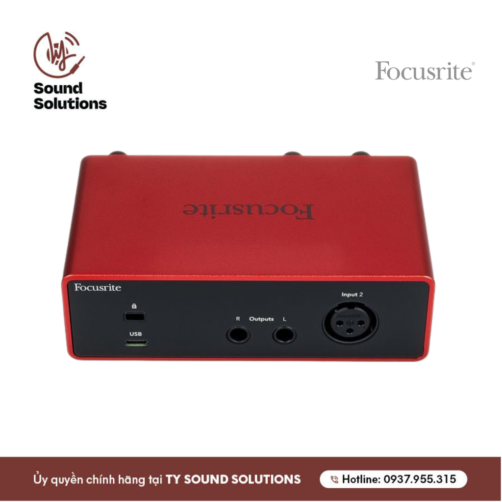 SOUNDCARDS CHÍNH HÃNG - FOCUSRITE SCARLETT SOLO GEN 4
