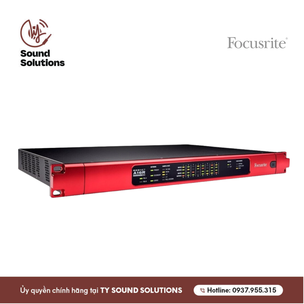 SOUNDCARDS CHÍNH HÃNG - FOCUSRITE PRO REDNET A16R MKII 16X16 DANTE