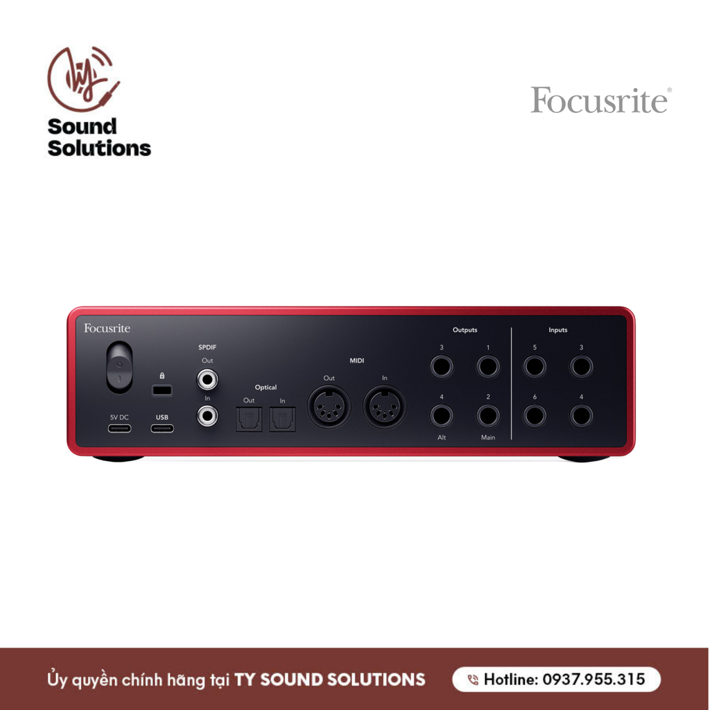 SOUNDCARDS CHÍNH HÃNG - FOCUSRITE SCARLETT 16i16 GEN 4 USB 2.0