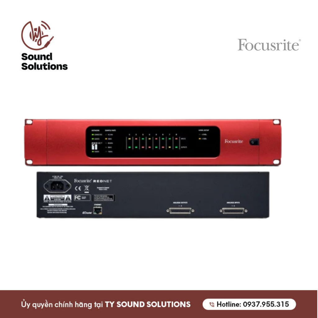 SOUNDCARDS CHÍNH HÃNG - FOCUSRITE REDNET 1 DANTE
