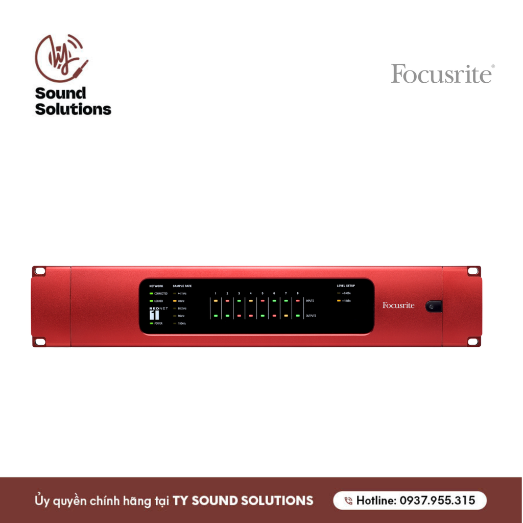 SOUNDCARDS CHÍNH HÃNG - FOCUSRITE REDNET 1 DANTE