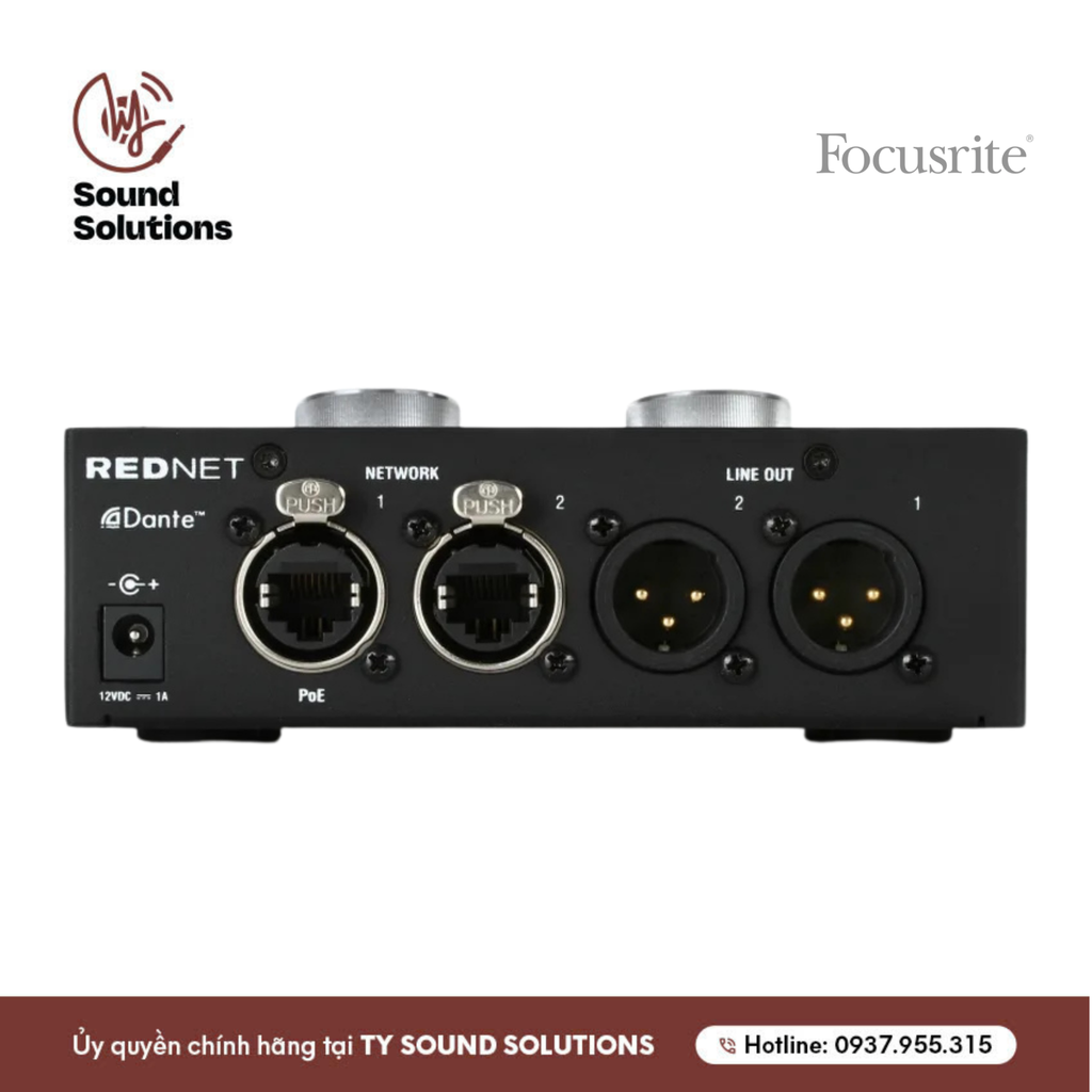 PREAMP CHÍNH HÃNG - FOCUSRITE PRO REDNET MP8R 8 CHANNEL